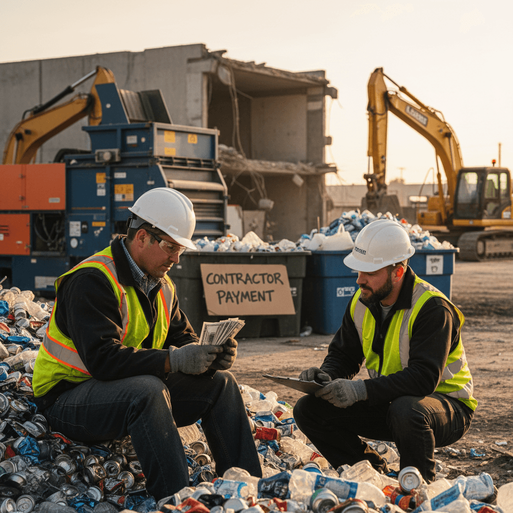 Getting paid on the spot for scrap metal
