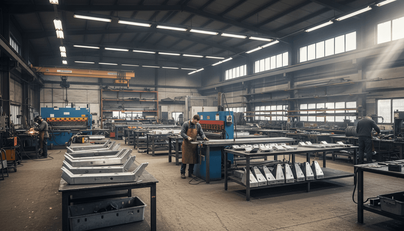 Industrial scale weighing scrap metal